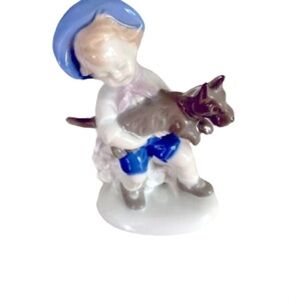 Lippelsdorf Boy & Scottie Dog Figurine